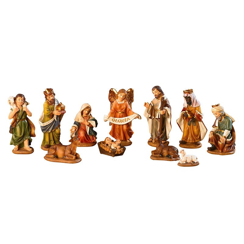 3.5" H 11-Piece Nativity Set