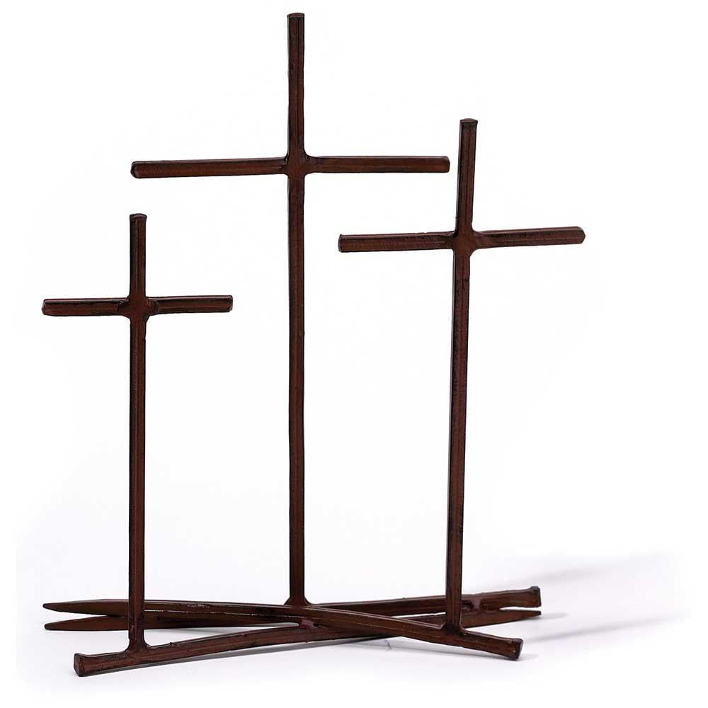 Tabletop Cross Metal Golgotha Nail by Dicksons