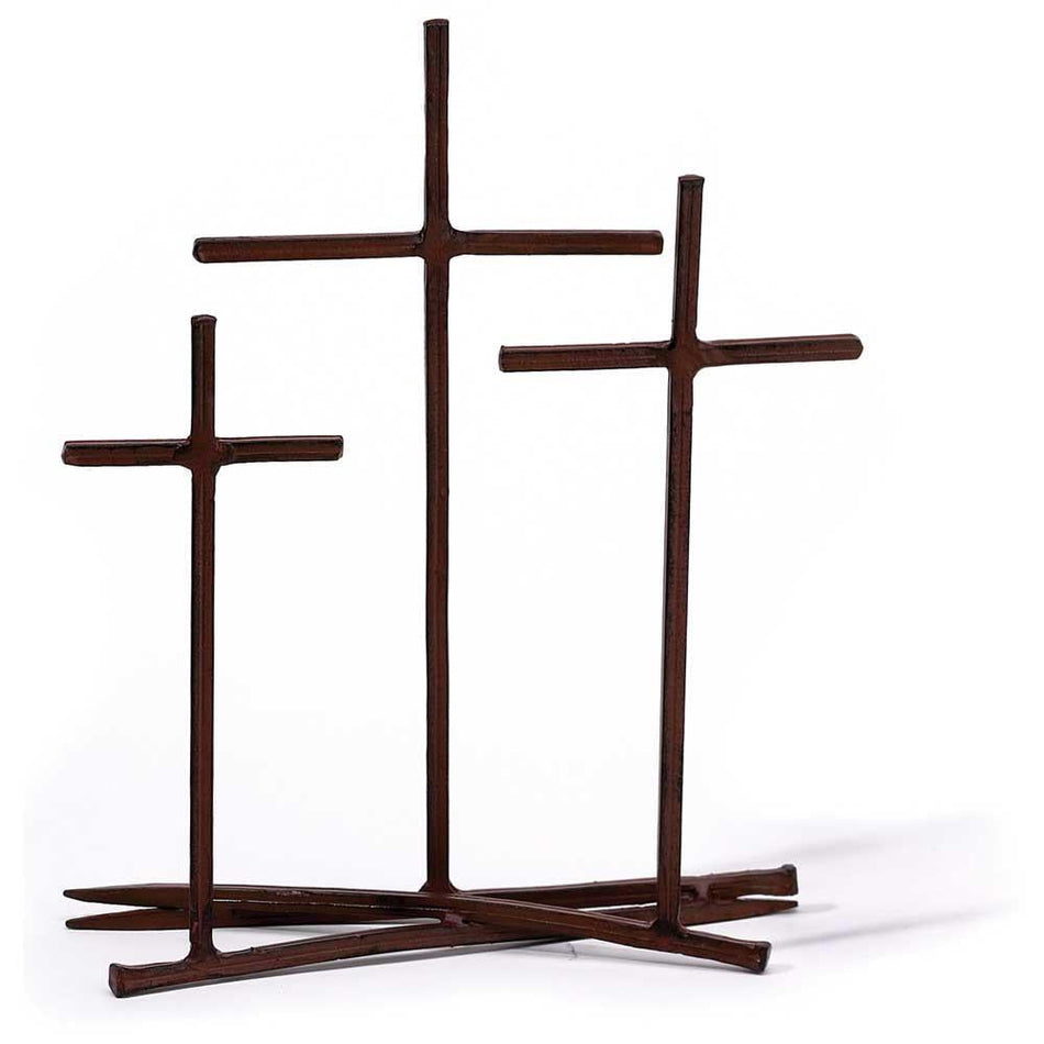 Tabletop Cross Metal Golgotha Nail by Dicksons
