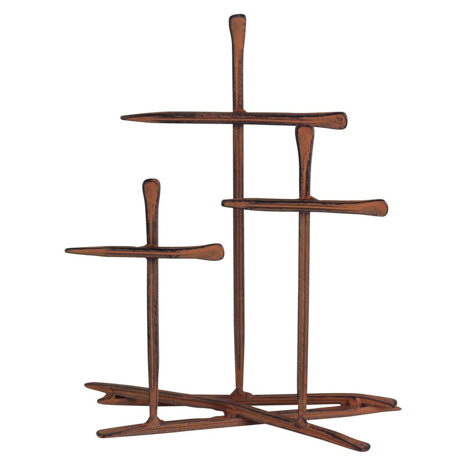 Tabletop Cross Metal Golgotha Nail 6h by Dicksons