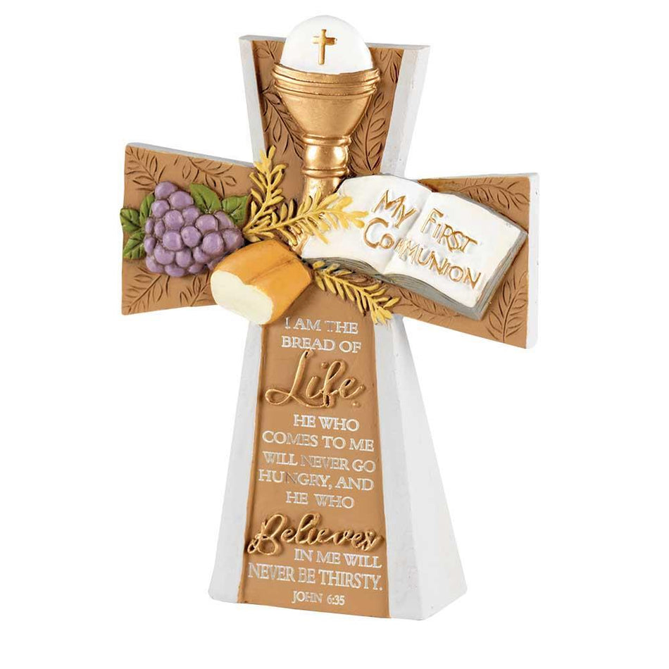 First Communion Petite Tabletop Cross by Dicksons