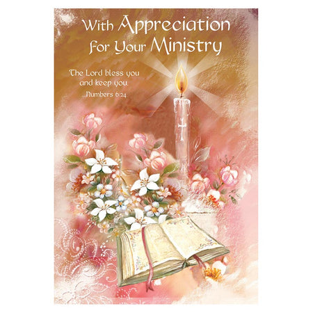With Appreciation for Your Ministry Thank You Card by Catholic Brands