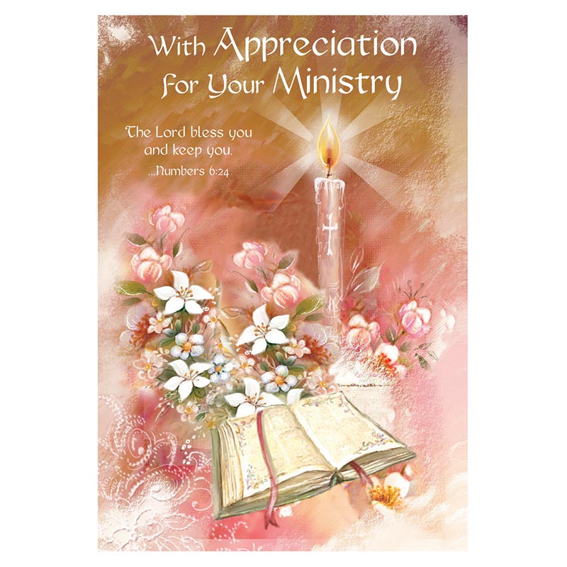With Appreciation for Your Ministry Thank You Card by Catholic Brands