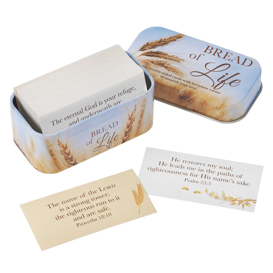Bread of Life Promise Cards in a Tin by Christian Art Gifts, product view 2