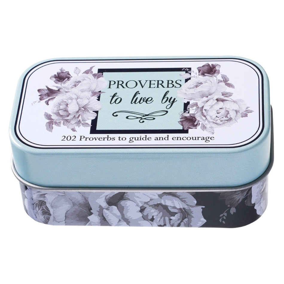 Proverbs to Live By Scripture Promise Cards in a Gift Tin by Christian Art Gifts