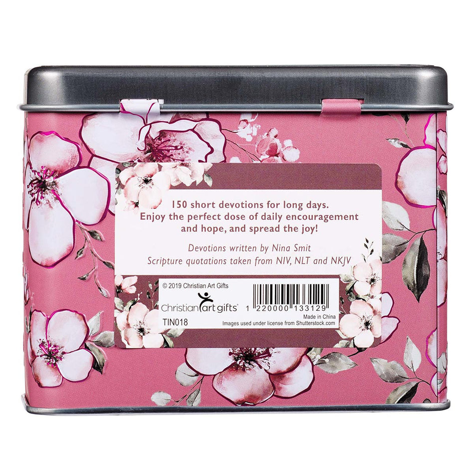 Joy in His Presence Devotional Cards in a Tin by Christian Art Gifts, product view 2