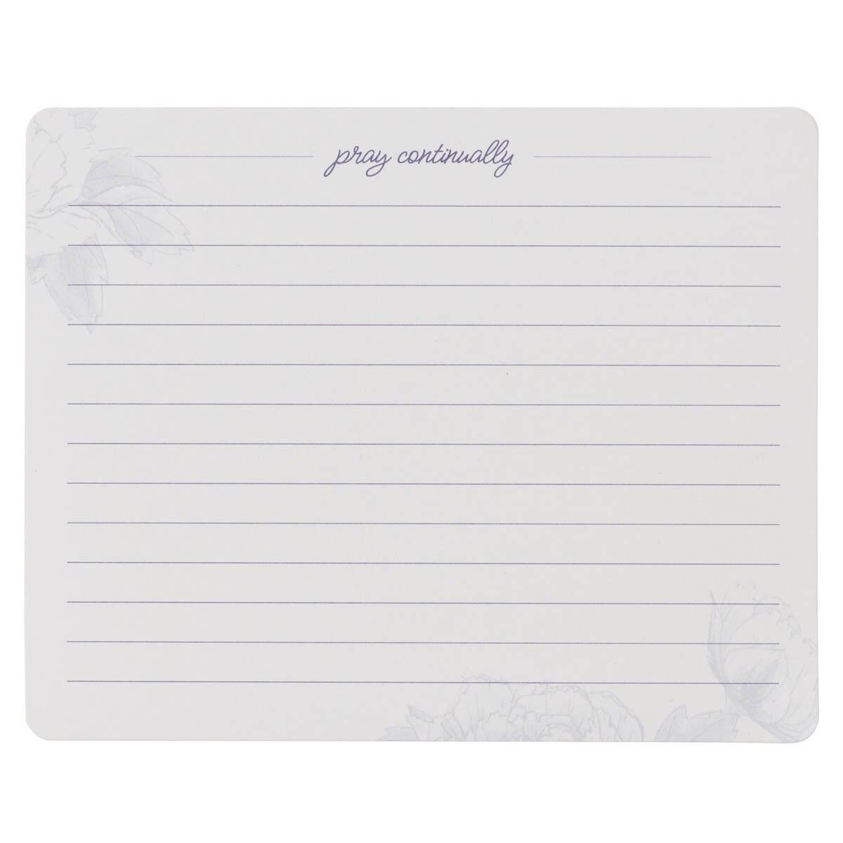 Confession of Our Hope Blue Floral Prayer Cards in Tin - Hebrews 10:23 by Christian Art Gifts, product view 5