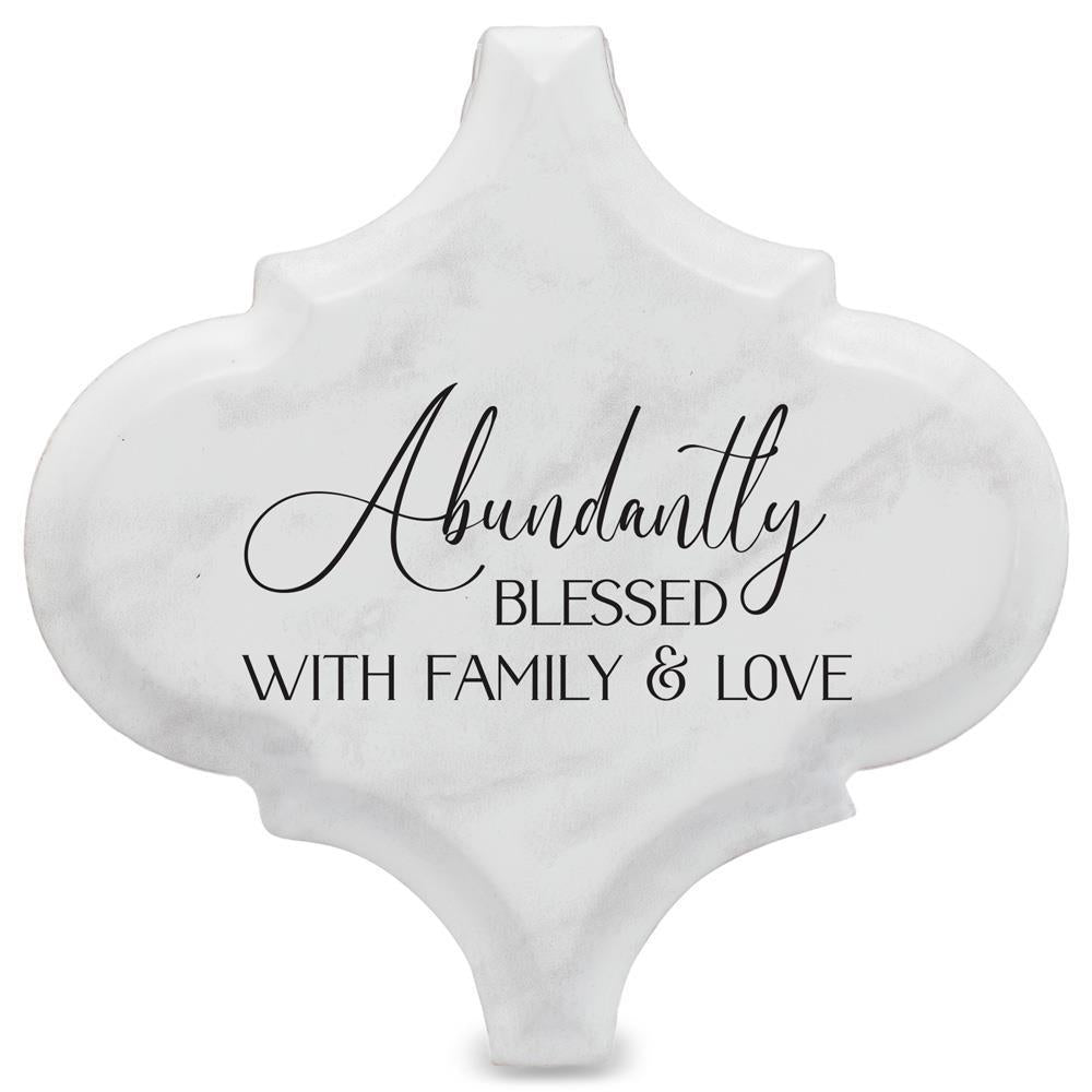 Tabletop Tile Blessed White Arabesque by Dicksons, product view 4