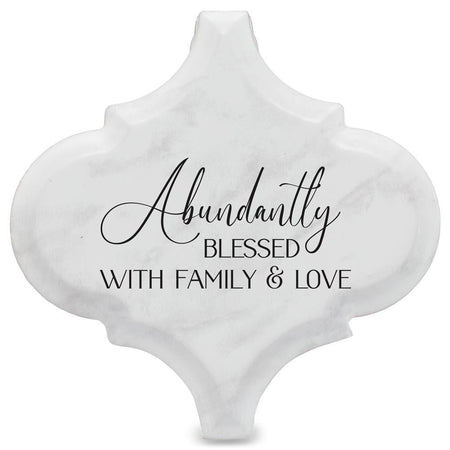 Tabletop Tile Blessed White Arabesque by Dicksons, product view 4