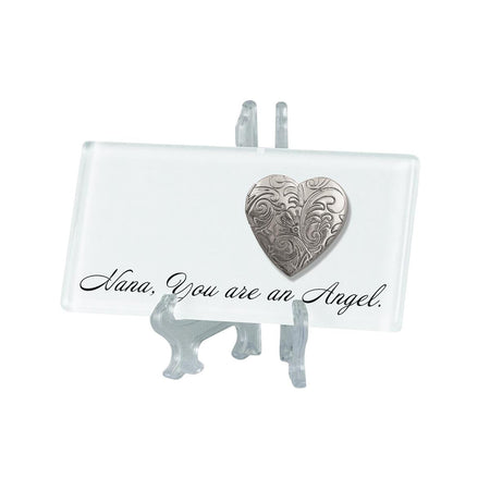Tabletop Tile Nana Angel White with Locket by Dicksons, product view 2