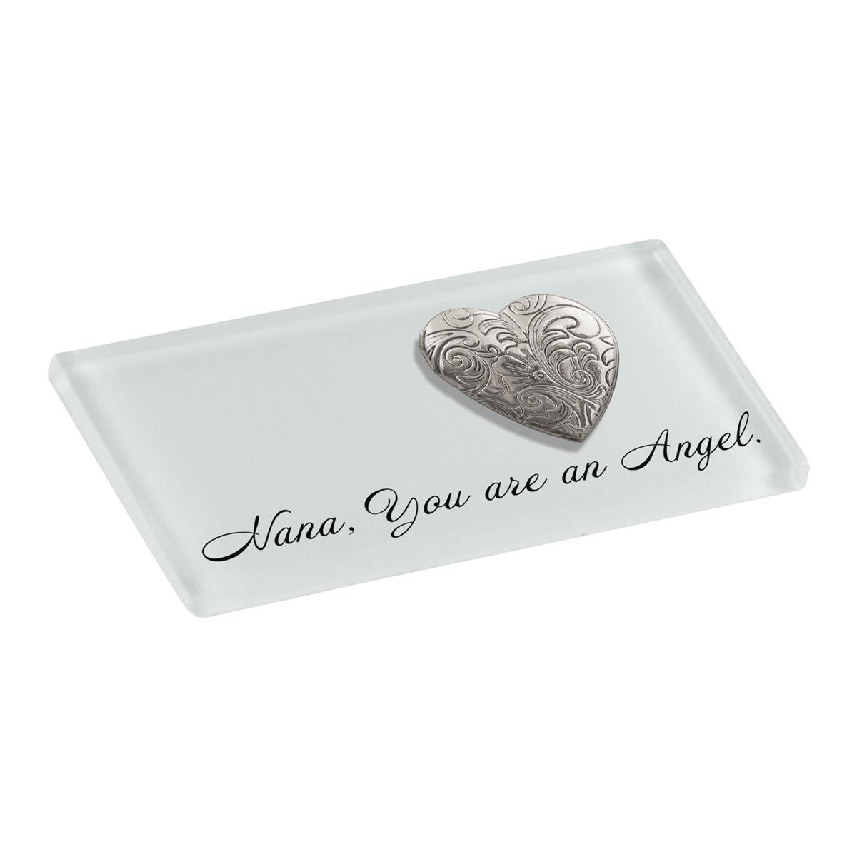 Tabletop Tile Nana Angel White with Locket by Dicksons, product view 3
