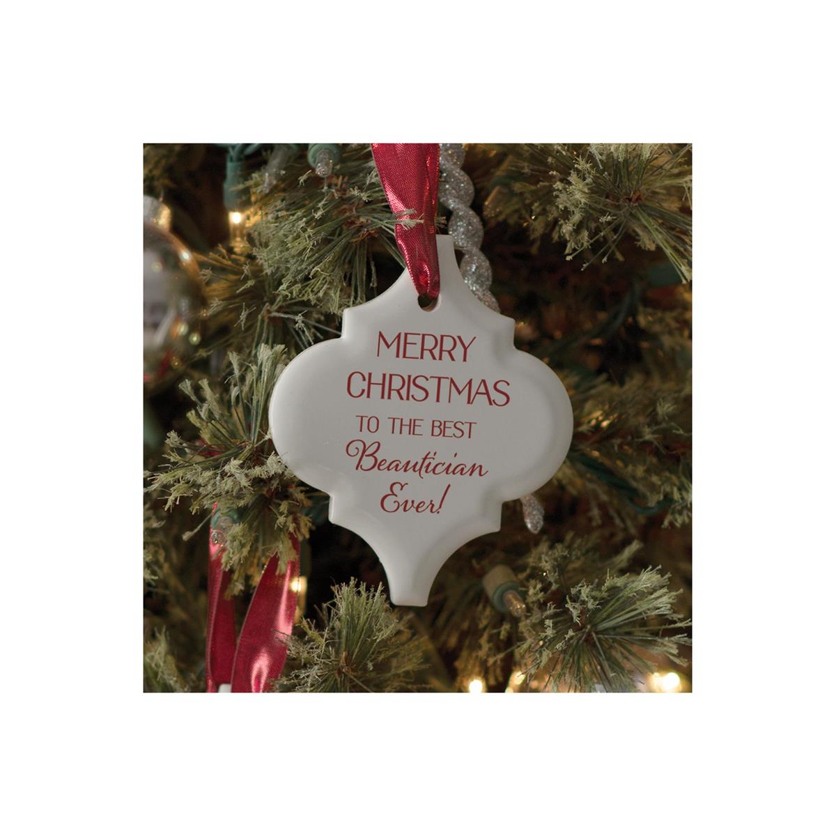 Ornament-merry Christmas/beautician by Dicksons, product view 2