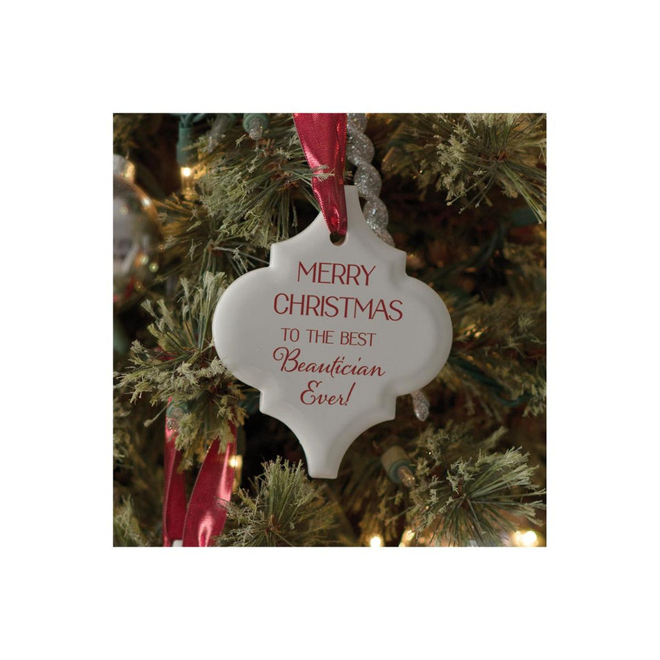 Ornament-merry Christmas/beautician by Dicksons, product view 2