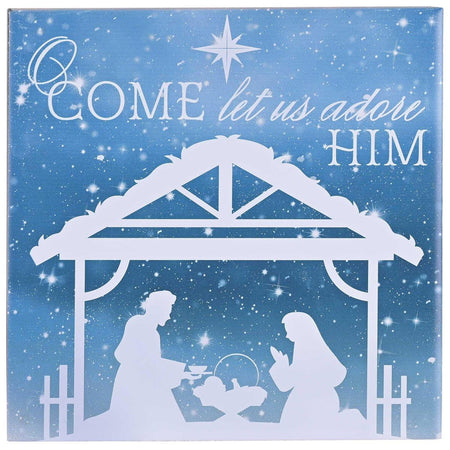 Wall Tile O Come Let Us Adore Him by Dicksons