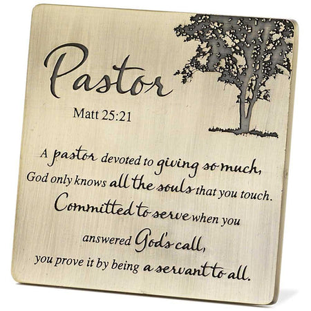 Pastor Matthew 25:21 Tabletop Plaque by Dicksons