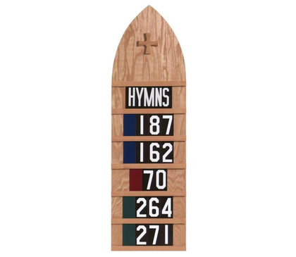 Flynn hymn board crafted in Michigan