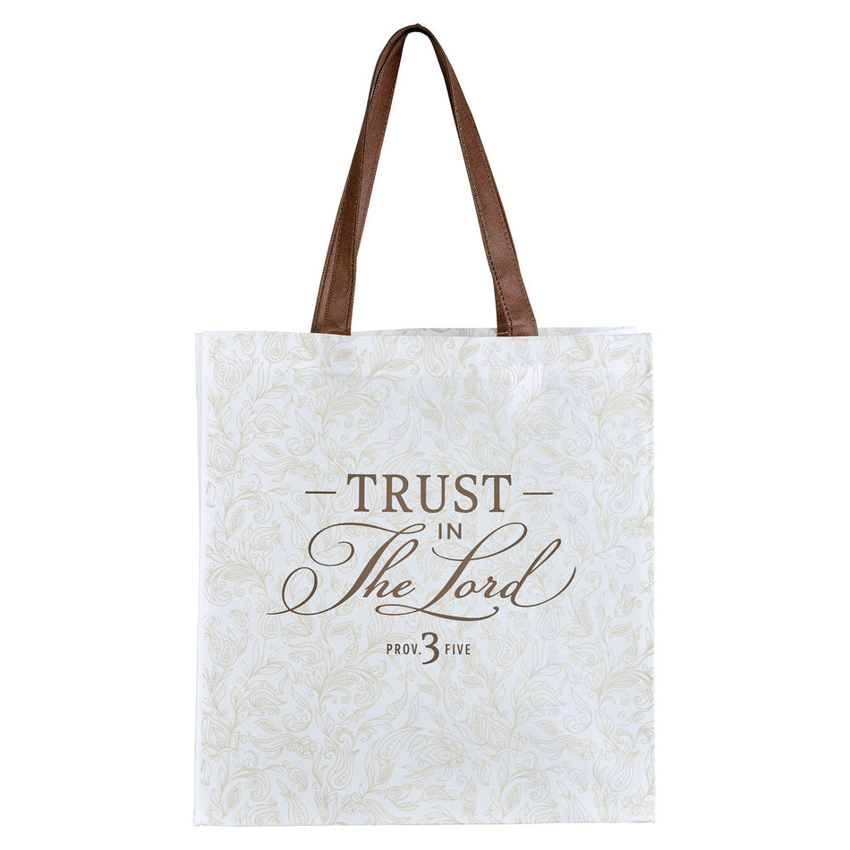 Trust in the LORD Shopping Tote Bag - Proverbs 3:5 by Christian Art Gifts