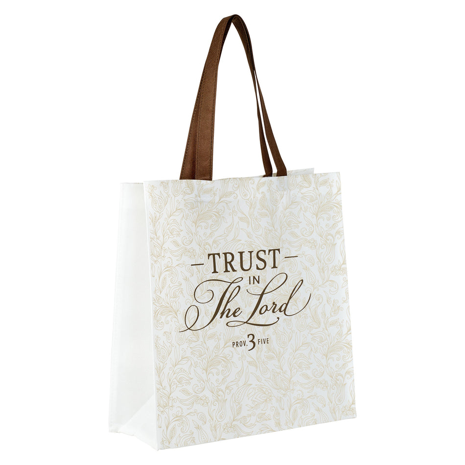 Trust in the LORD Shopping Tote Bag - Proverbs 3:5 by Christian Art Gifts, product view 2