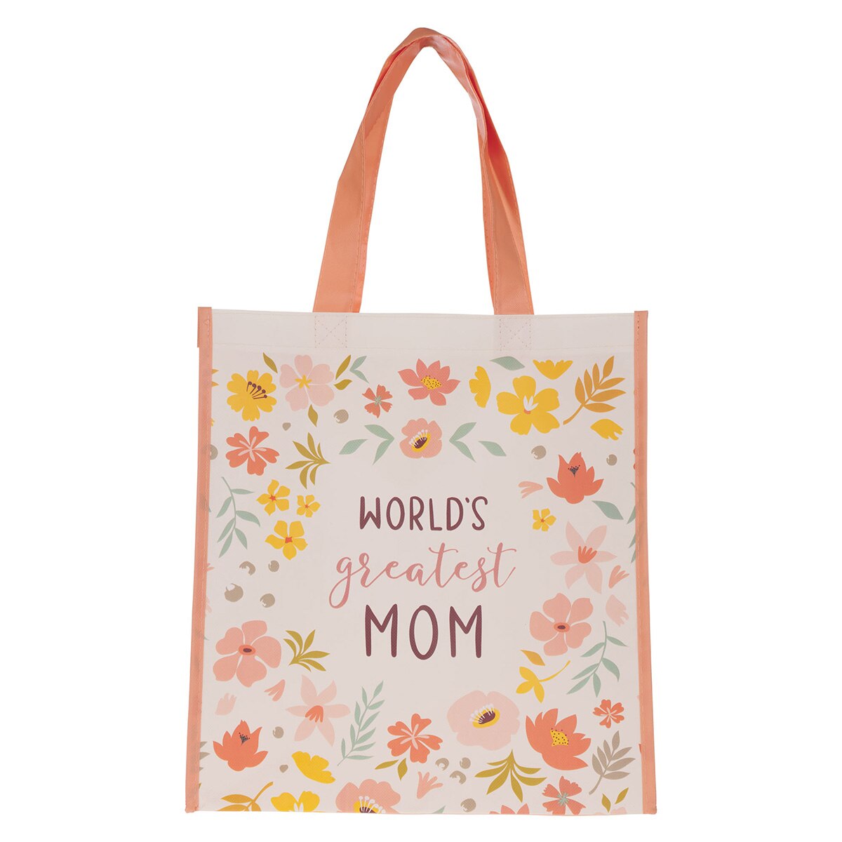 World's Greatest Mom Non-woven Coated Tote Bag by Christian Art Gifts