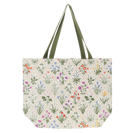 My Grace is Sufficient Floral Tapestry Canvas Tote Bag by Christian Art Gifts, product view 2
