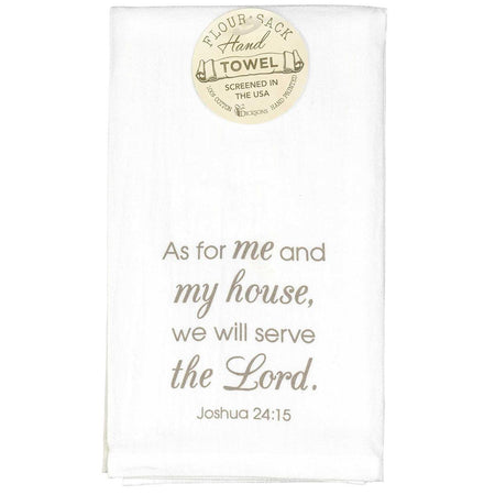 Me and My House Classic White 22 Inch Cotton Hanging Hand Tea Towel Flour Sack by Dicksons