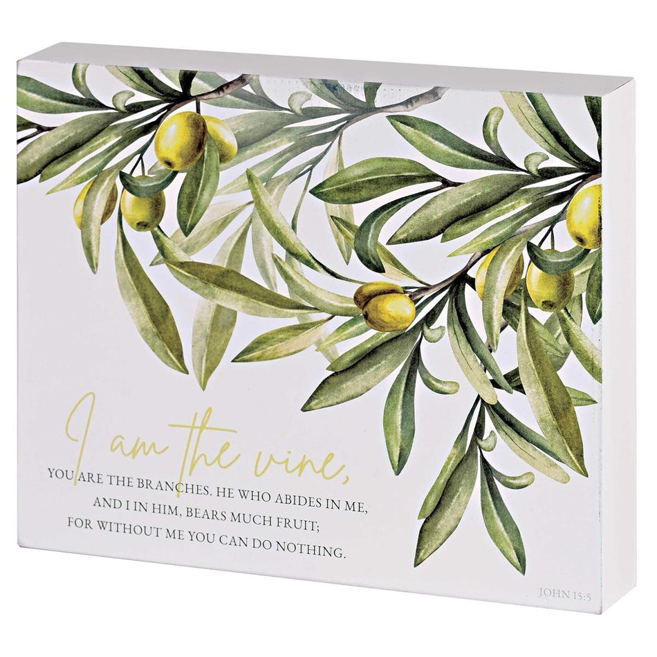 Tabletop Plaque I Am The Vine Olive by Dicksons