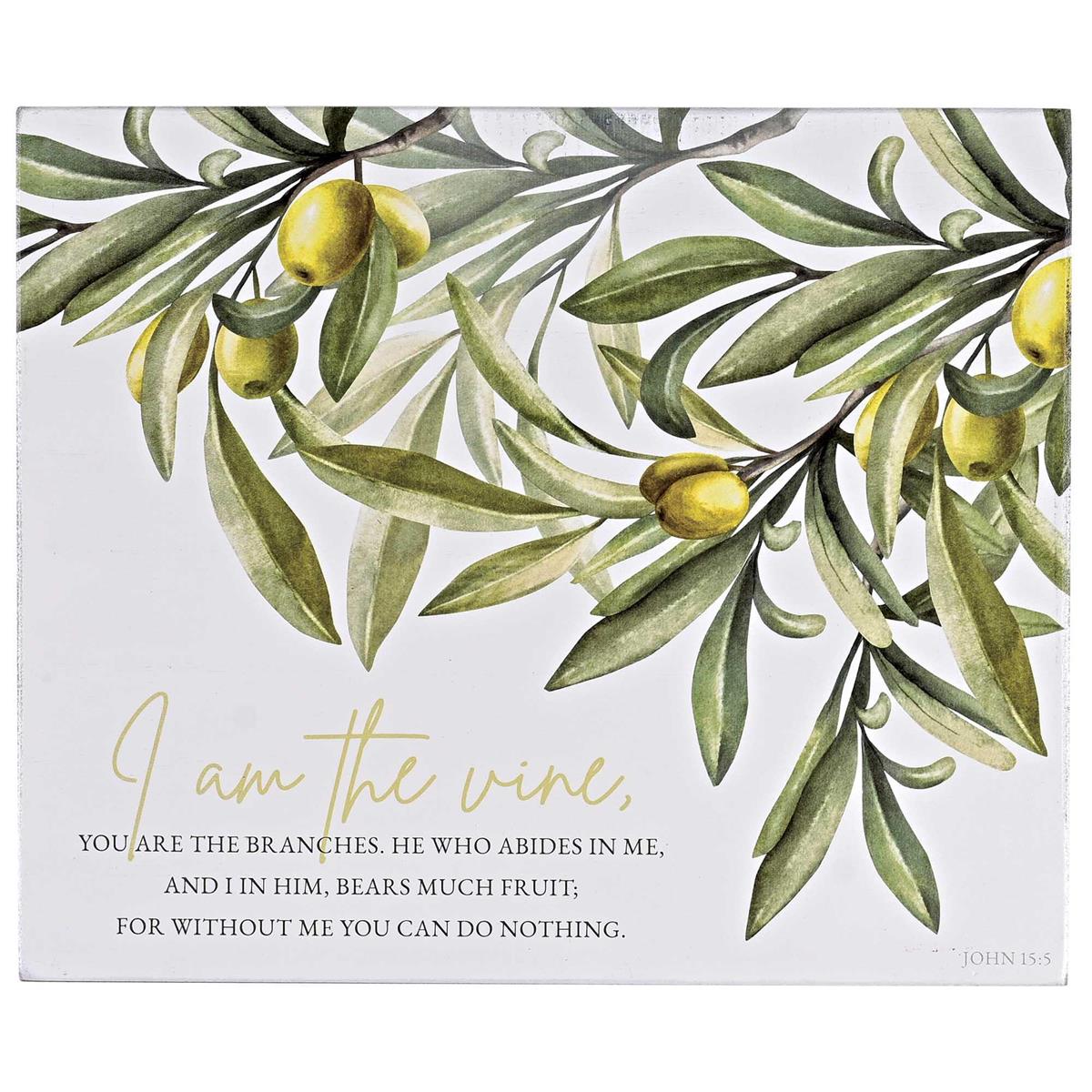 Tabletop Plaque I Am The Vine Olive by Dicksons, product view 2