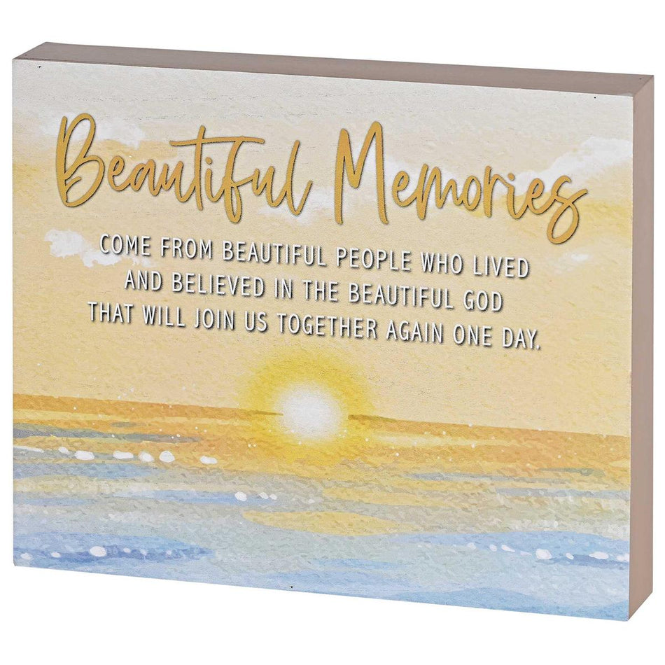 Inspirational Christian Block Sign Tabletop Plaque 7.75 x 9.5 Inch MDF by Dicksons