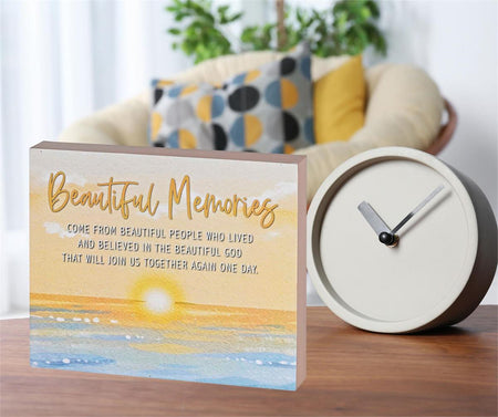 Inspirational Christian Block Sign Tabletop Plaque 7.75 x 9.5 Inch MDF by Dicksons, product view 5