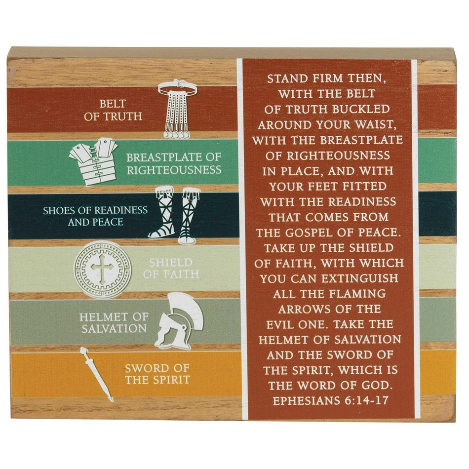 Armor of God 10 x 8 MDF Wall Tabletop Sign Plaque by Dicksons, product view 2