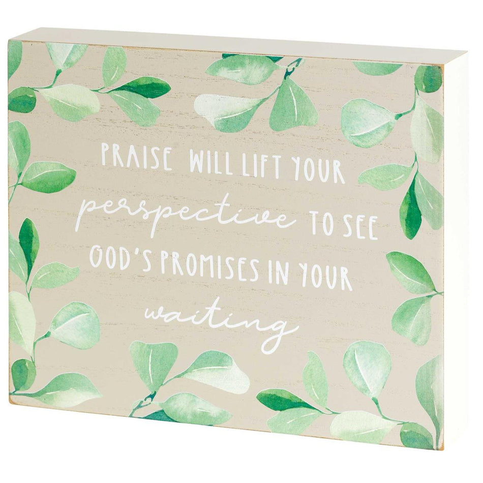 Tabletop Plaque Praise Will Lift 10x8 by Dicksons