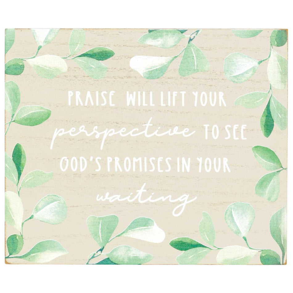 Tabletop Plaque Praise Will Lift 10x8 by Dicksons, product view 2