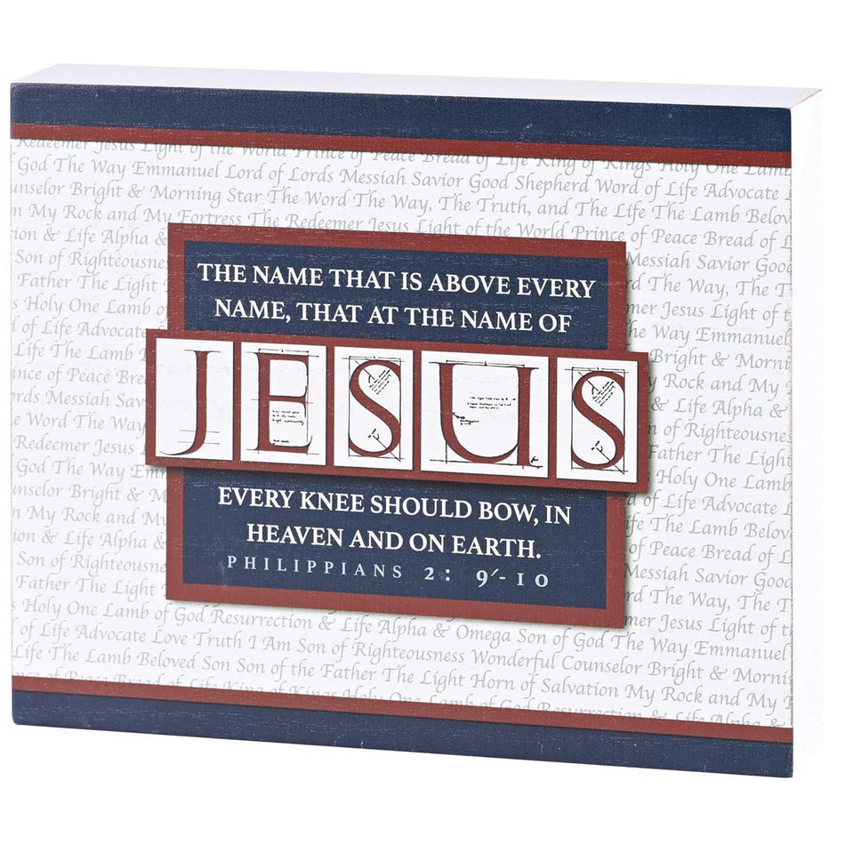 Tabletop Plaque Names Of Jesus 10x8 by Dicksons