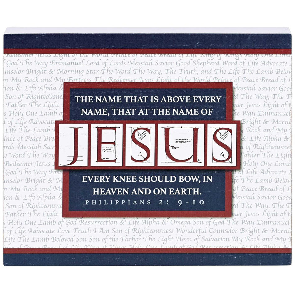 Tabletop Plaque Names Of Jesus 10x8 by Dicksons, product view 2