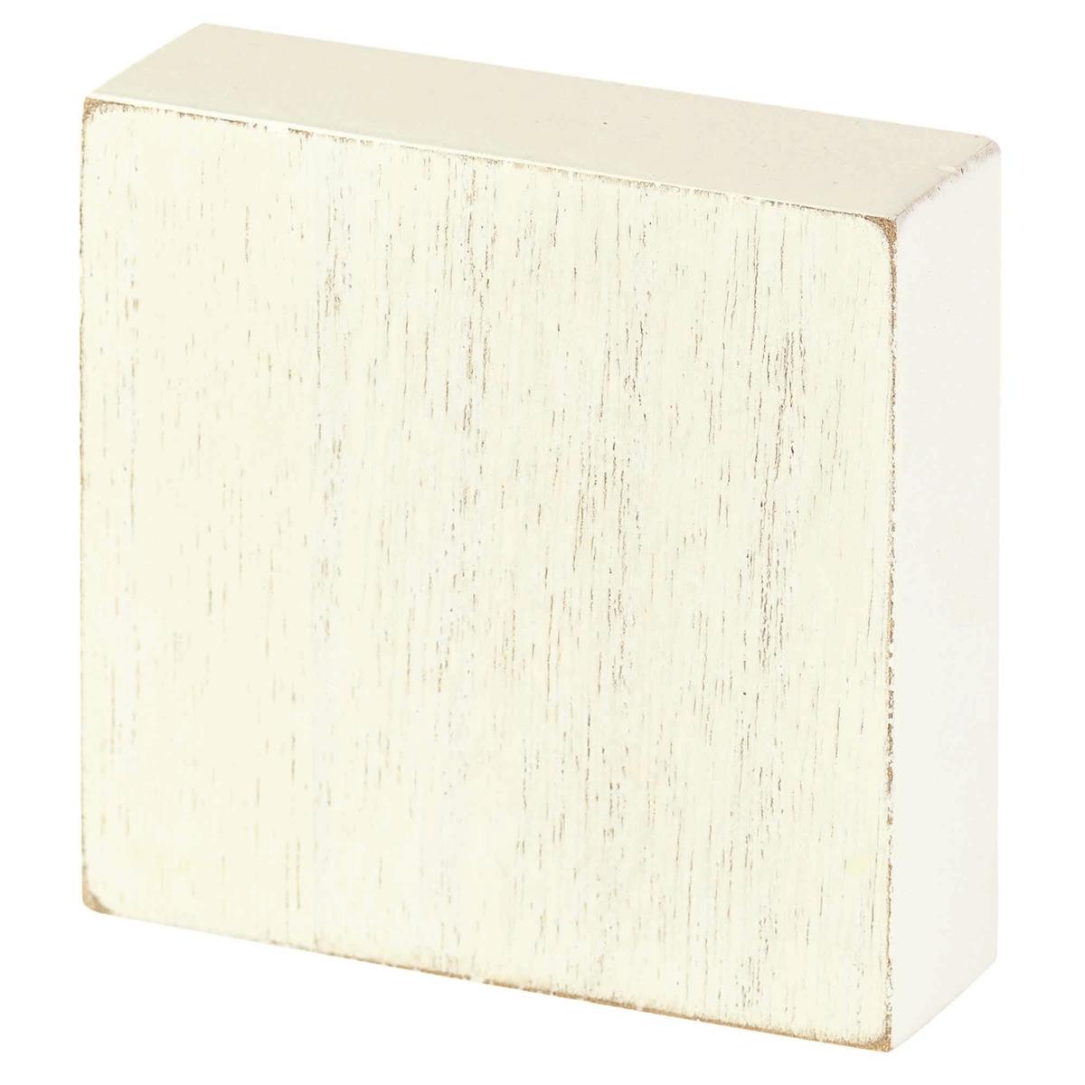 Thank God for Protecting Me Whitewash 3 x 3 MDF Table Top Block Sign by Dicksons, product view 2