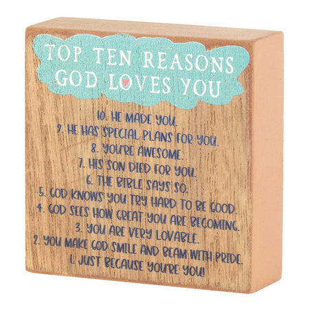 Top 10 Reasons God Loves You Tabletop by Dicksons
