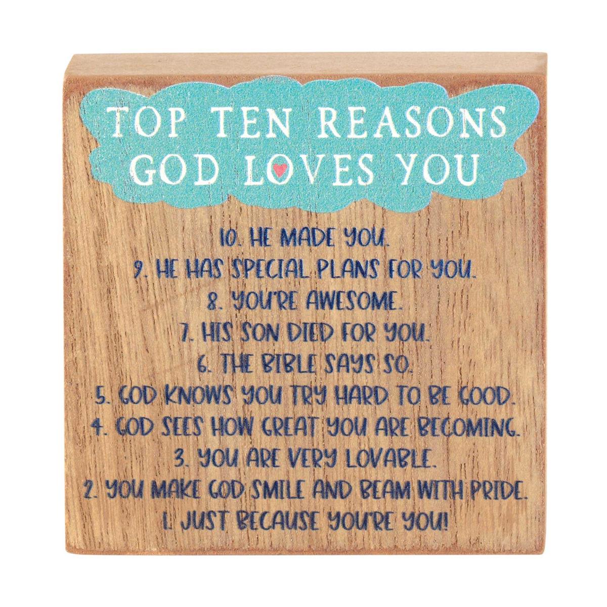 Top 10 Reasons God Loves You Tabletop by Dicksons, product view 2