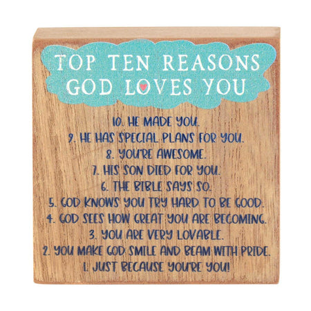 Top 10 Reasons God Loves You Tabletop by Dicksons, product view 2