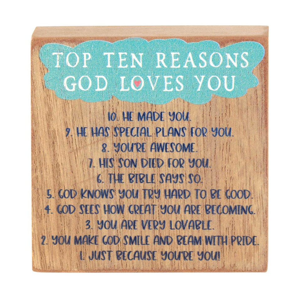 Top 10 Reasons God Loves You Tabletop by Dicksons, product view 2