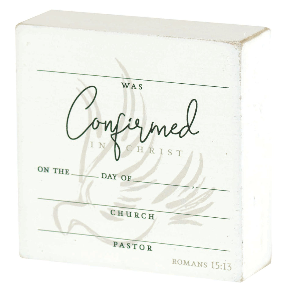 Tabletop Plaque Confirmed In Christ by Dicksons, product view 2