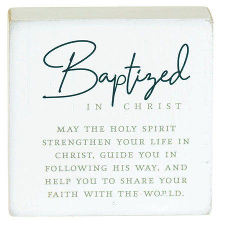 Tabletop Plaque Baptized In Christ by Dicksons, product view 2