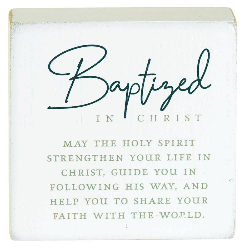Tabletop Plaque Baptized In Christ by Dicksons, product view 2