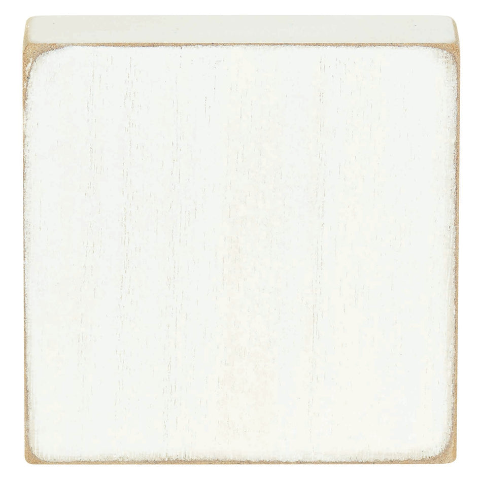 Raising Tiny Disciples Encouraging Block Style Distressed Finish White 3 x 3 by Dicksons, product view 2