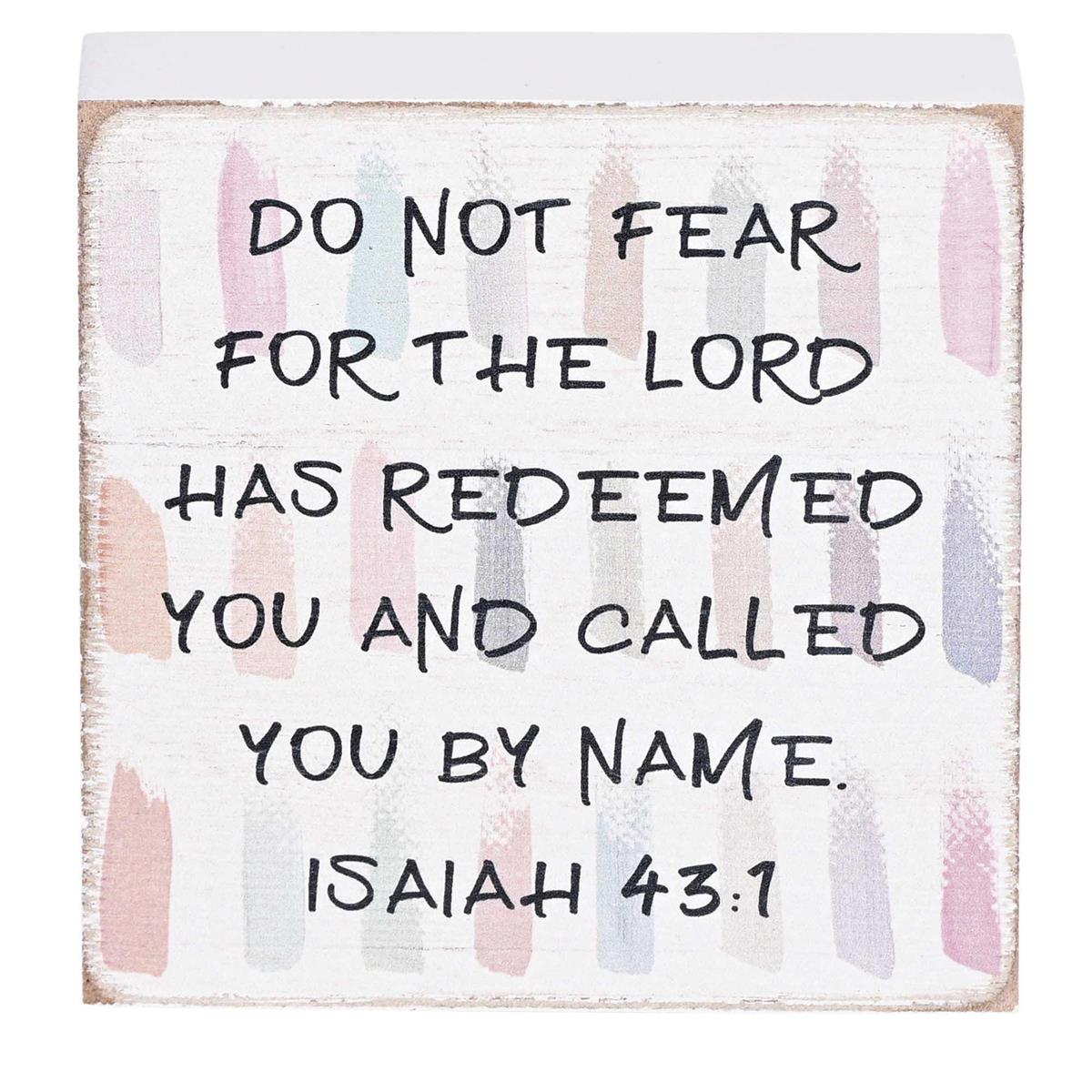 Tabletop Plaque Do Not Fear 3x3 by Dicksons, product view 2