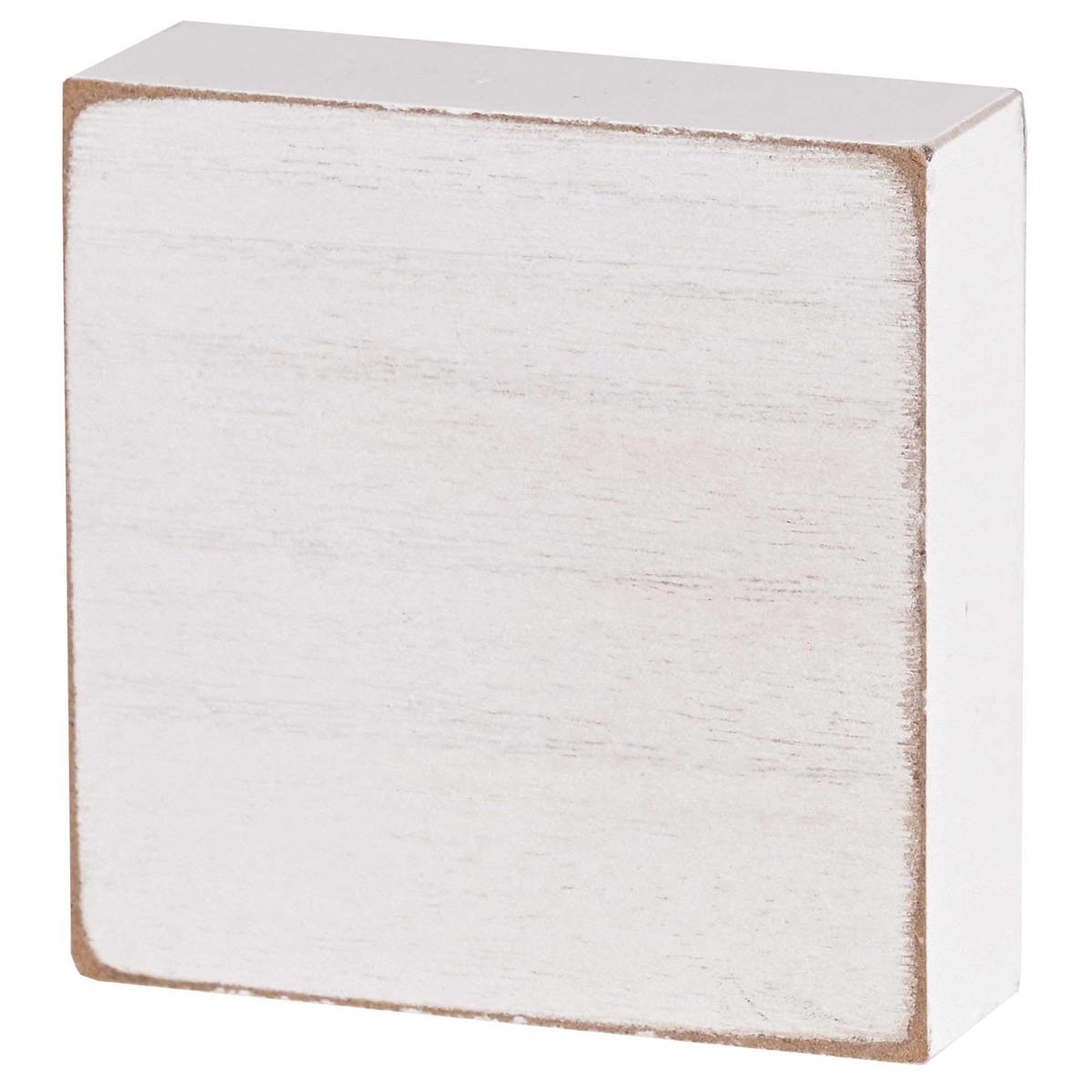 Inspirational Christian Block Sign Tabletop Plaque 3 x 3 Inch MDF Friend I by Dicksons, product view 3