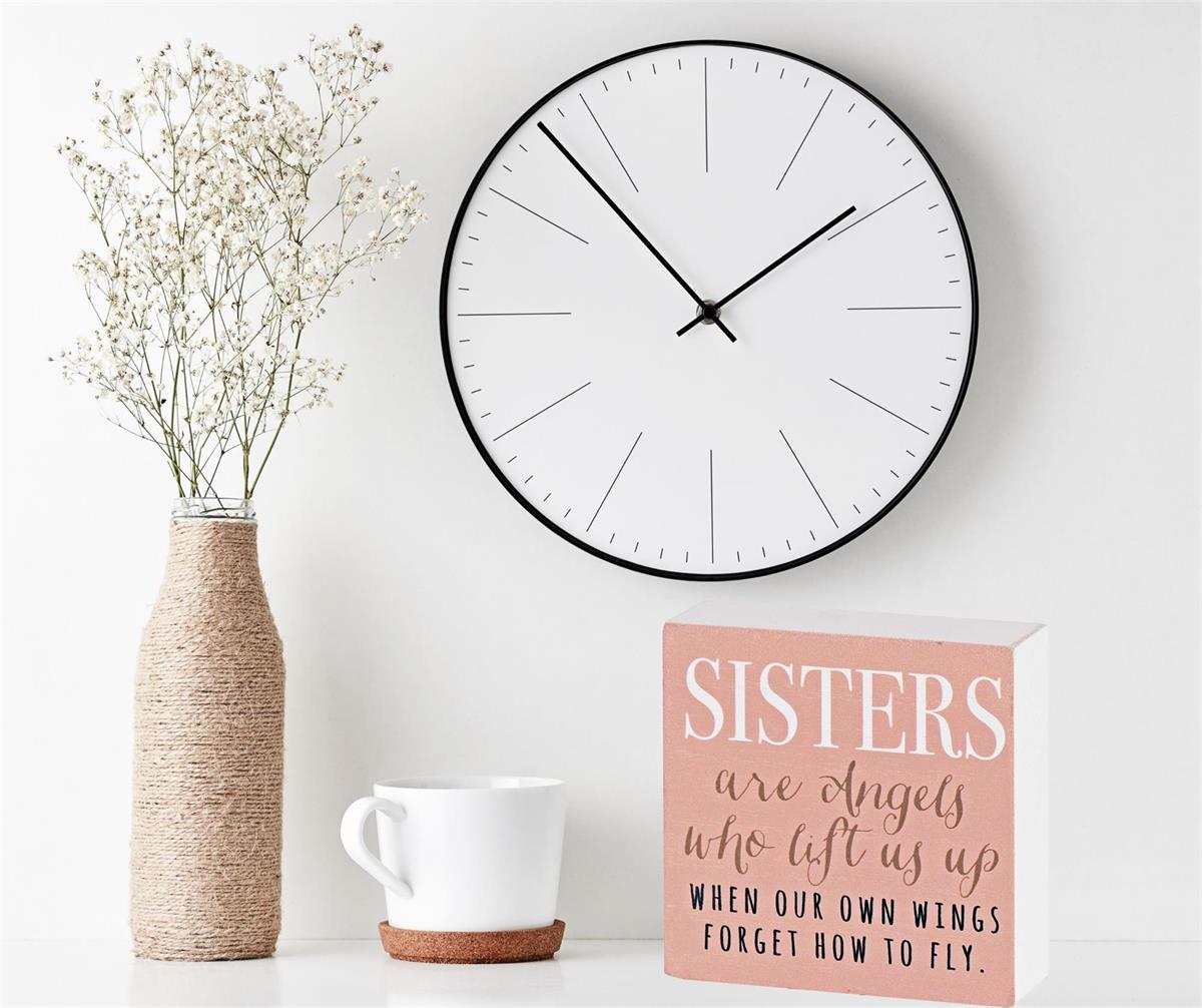 Tabletop Plaque Sisters 3X3 by Dicksons, product view 4