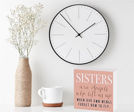 Tabletop Plaque Sisters 3X3 by Dicksons, product view 4