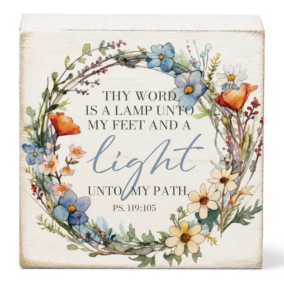Tabletop Plaque Thy Word Is A Lamp 3x3 by Dicksons