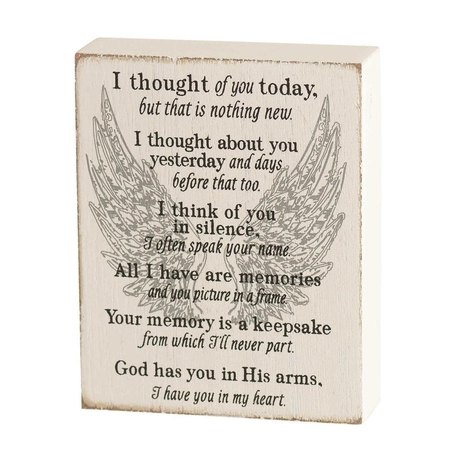 Tabletop Plaque I Thought Of You 3x4 by Dicksons