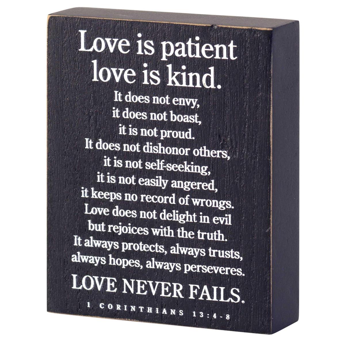 Love Is Patient Tabletop Plaque by Dicksons